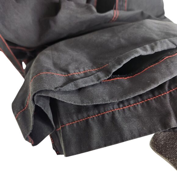 VTG ILLIG Pants 90S Womens 11 Black‎ Red Y2K Goth Rave Hip Hop Baggy Wide Leg - Picture 10 of 15